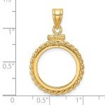 2008 $5 American Buffalo Gold Coin Bezel 14k