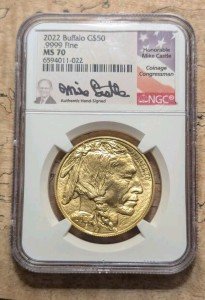 2022 MS-70 $50 NGC Gold Buffalo Coin