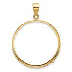 2008 American Buffalo Gold Coin Bezel 14k Gold