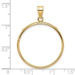 2008 American Buffalo Gold Coin Bezel 14k Gold