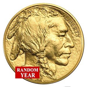 1 oz .9999 Gold American Buffalo Coin - Random Year