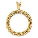 2008 American Buffalo Gold Coin Bezel 14k Gold