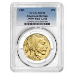 2025 $50 American Gold Buffalo Coin MS70