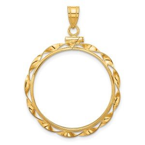 2008 1/2 oz American Buffalo Coin Bezel in 14k Gold