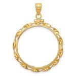 2008 1/2 oz American Buffalo Coin Bezel in 14k Gold