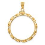 2008 1/2 oz American Buffalo Coin Bezel in 14k Gold