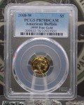 2008 $5 American Buffalo Gold Coin PR70 DCAM
