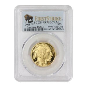 2008-W $25 Gold Buffalo Coin PCGS PR70 Deep Cameo