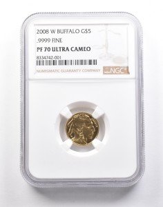 2008-W $5 American Gold Buffalo Coin PF70 UCAM