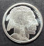 Buffalo Nickel Gold Coin - 1 oz .999 Silver