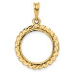 2008 $5 American Buffalo Coin Bezel in 14k Gold