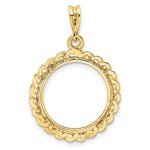 2008 $5 American Buffalo Coin Bezel in 14k Gold