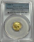 2008-W Burnished Gold Buffalo $5 PCGS SP 70