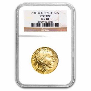 2008-W Gold Buffalo 1/2 oz Coin MS-70