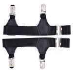 Men's Adjustable Sock Garters - 2-Pack Black