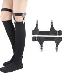 Mebiosi Adjustable Sock Garters for Men and Women