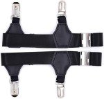 Mebiosi Adjustable Sock Garters for Men and Women