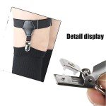 Men's Adjustable Sock Garters - 2-Pack Black
