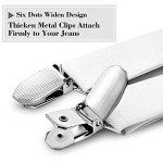 Men's Adjustable Y-Shape Suspenders with Strong Clips