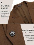 Men's Casual Blazer Lightweight Sport Coat - Brown