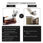 Men's Adjustable X-Back Suspenders with 4 Clips - Navy Blue