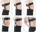 Mebiosi Adjustable Sock Garters for Men and Women