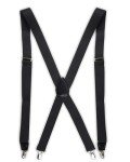 Dockers Men's Black Solid Suspenders, One Size