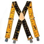 Men's 2" Wide Adjustable Elastic Suspender Braces
