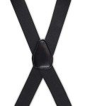 Dockers Men's Black Solid Suspenders, One Size