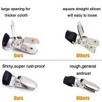 Men's Non-Slip Shirt Stays with Locking Clamps