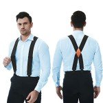 Men’s Heavy Duty Adjustable X-Back Suspenders