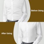 Men's Adjustable Shirt Stays with Clips - Black