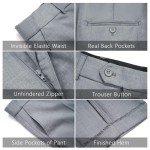 Light Grey Slim Fit Men's Suit Set