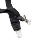 Dockers Men's Black Solid Suspenders, One Size