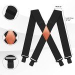 Men’s Heavy Duty Adjustable X-Back Suspenders