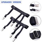 Men's Non-Slip Shirt Stays with Locking Clamps