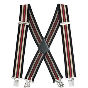 Men's Heavy Duty Adjustable X-Style Suspenders