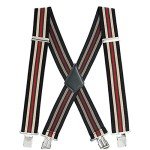 Men's Heavy Duty Adjustable X-Style Suspenders