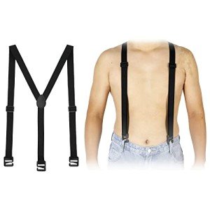 Adjustable Hidden Suspenders for Men - Black