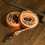 Brown Leather Heavy-Duty Men's Suspenders