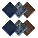 Classic Stripe Cotton Handkerchiefs for Men - 6 Pack