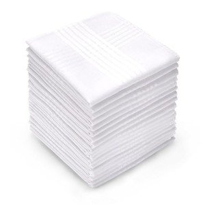 Ohuhu Men's Soft Cotton Handkerchiefs - 6 Pack