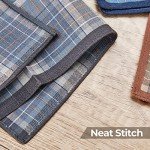 12-Pack Cotton Handkerchiefs for Men - Classic Styles