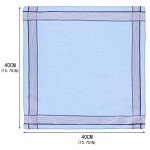 12 Pack of Cotton Men's Plaid Handkerchiefs