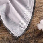 12 Pack of Cotton Men's Plaid Handkerchiefs