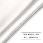 Men's 100% Silk Ivory Pocket Square - 12"x12