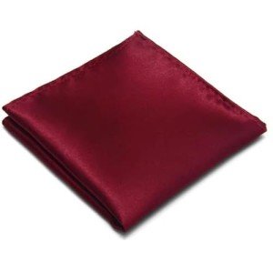 Burgundy Pocket Squares for Men, 12"x12