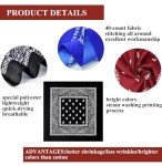 12 Pack Large Paisley Bandanas for Men and Women