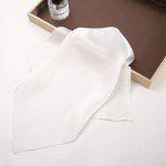 Men's 100% Silk Ivory Pocket Square - 12"x12