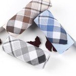 Men's Cotton Striped Checkered Handkerchief Set - 6 Pack